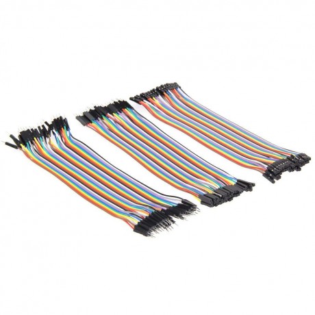 120pcs 20cm 2.54mm 1pin Jumper Wire DuPont Cable
