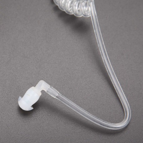 2Pin PTT Throat Mic Covert Acoustic Tube Earpiece Headset for Baofeng UV-5R