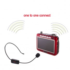 Wireless Hands-Free FM Condenser Headset Megaphone Radio Mic for Speakers