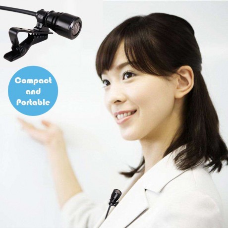 2.4G Wireless Microphone Lapel Clip Microphone Rechargeable Voice Amplifier
