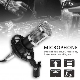 BM800 Dynamic Condenser Wired Microphone Sound Studio for SingingBlack