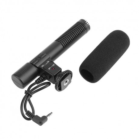 3.5mm Recording Microphone Digital Video DV Camera Studio Stereo Camcorder