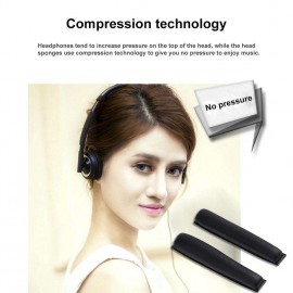 2pcs Soft Headphone Head Sponge Pads for Sennheiser PX100 PX200Black