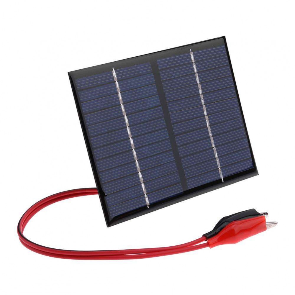 1.5W 12V Solar Cell Polysilicon Flexible DIY Solar Panel Power Bank wClip