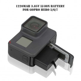 1220mAh 3.85V Li-ion Battery for Gopro Hero 5 6 7 BT-501 AHDBT-501 Black
